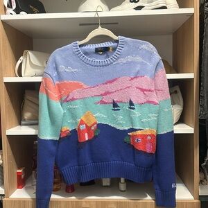 POLO RALPH LAUREN patch work sweater